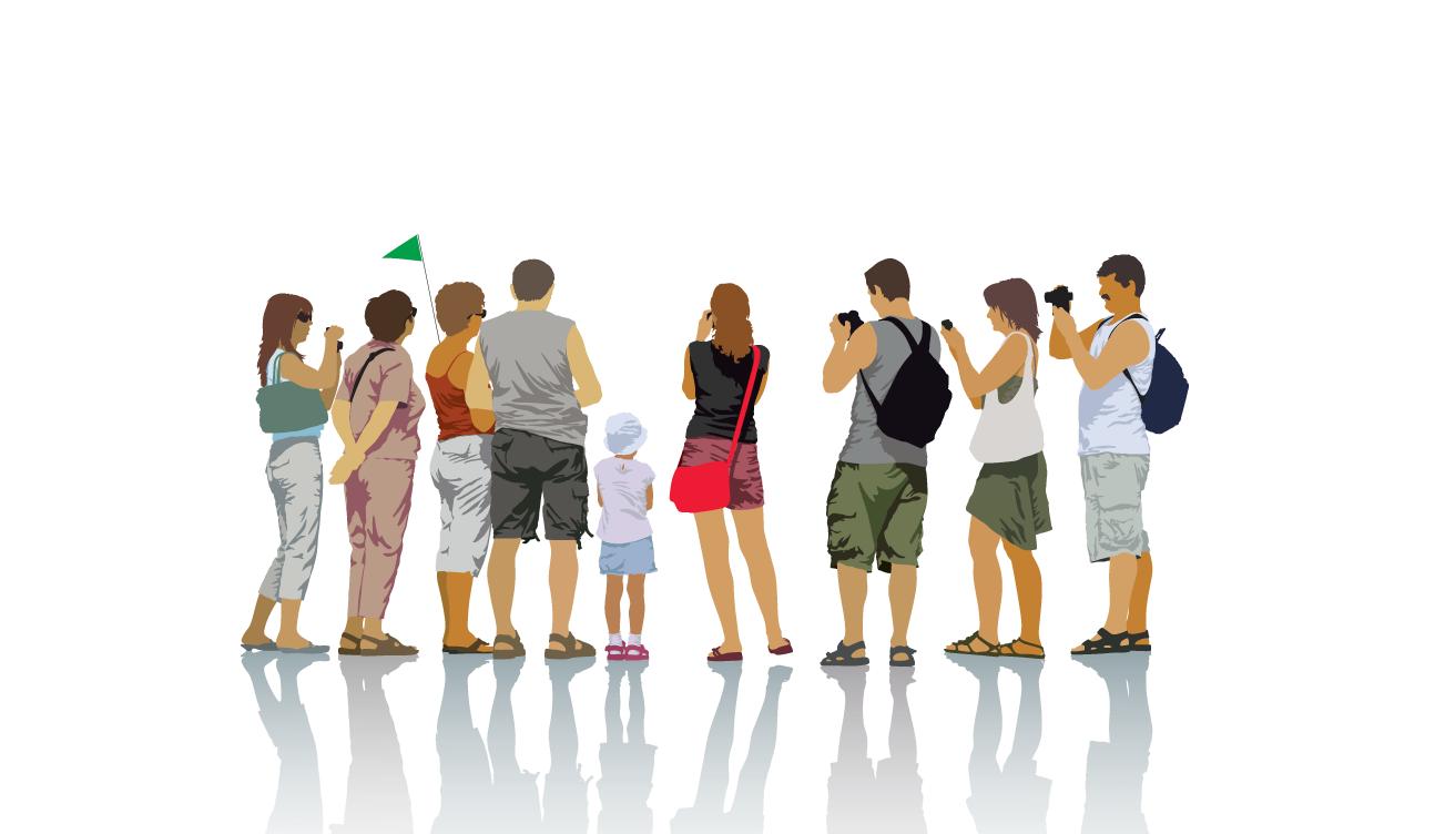 Find Your Tour - Turistas Vector (1294x752), Png Download