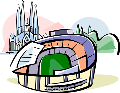 Stadium Clipart Transparent - Barcelona Stadium Clipart (480x373), Png Download