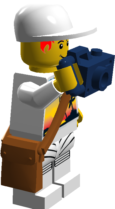 A Happy Tourist - Cartoon (1335x695), Png Download