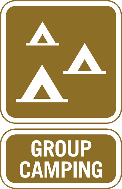Sign, Symbol, Information, Group, Camping, Tourist - Group Camping Symbol Sign 24 X (412x640), Png Download