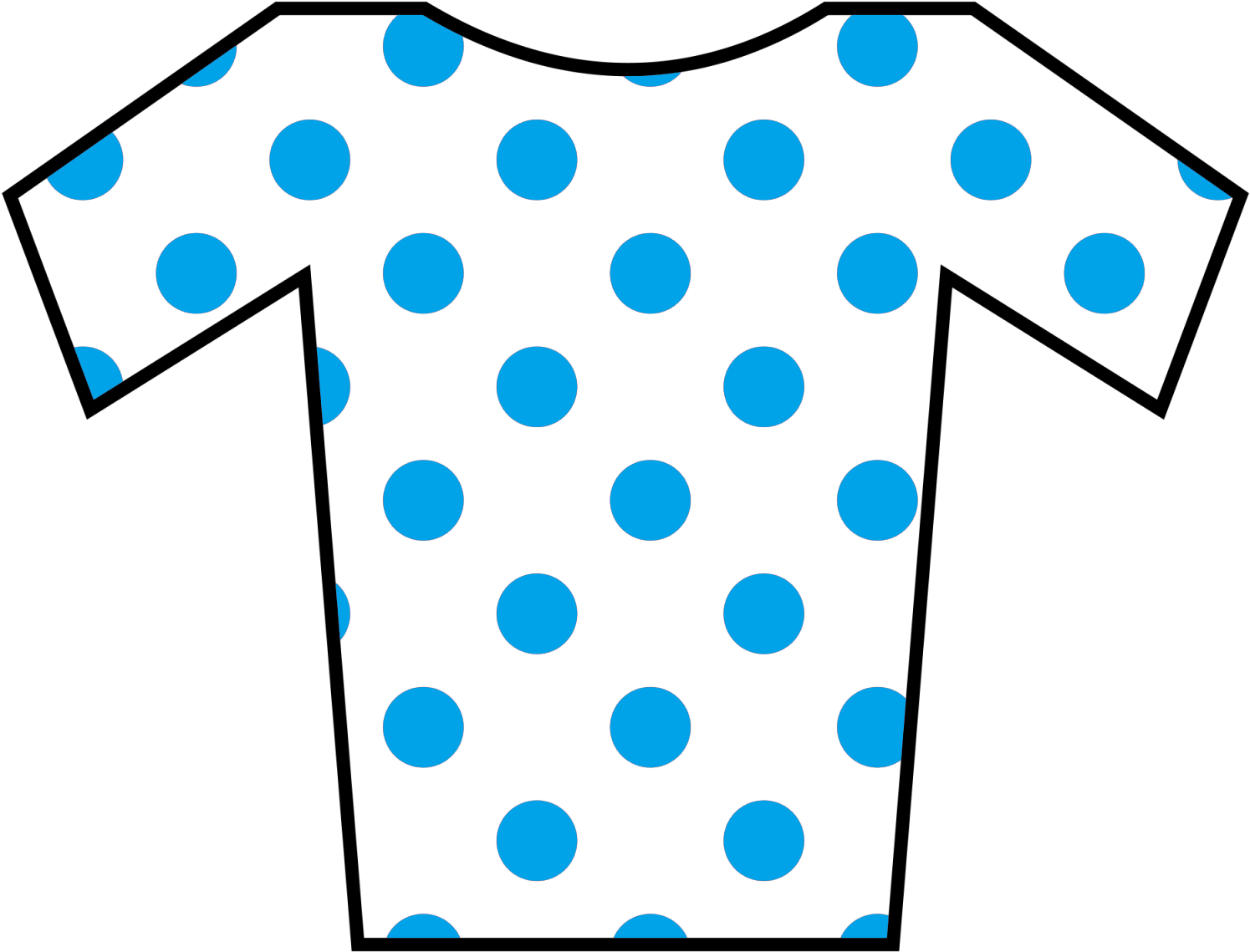 Jersey Blue Dot - Tour De France Jerseys (1600x1280), Png Download