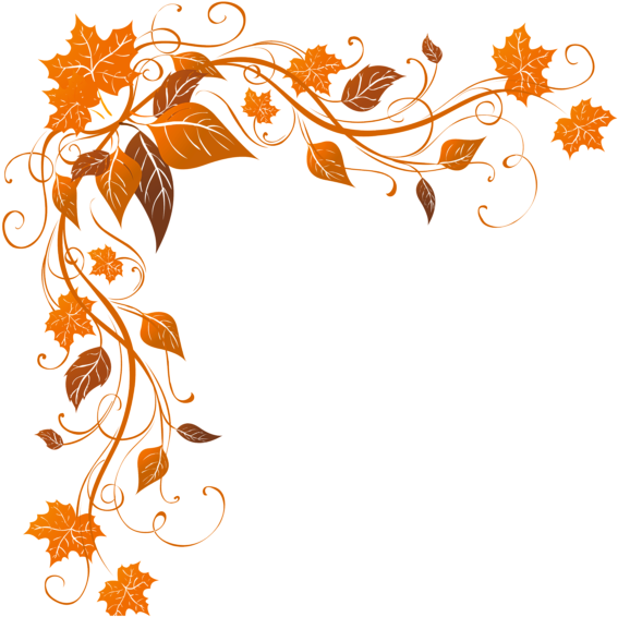 Corners Corner Frames Frame Borders Border Floral - Fall Corner Clip Art (583x600), Png Download
