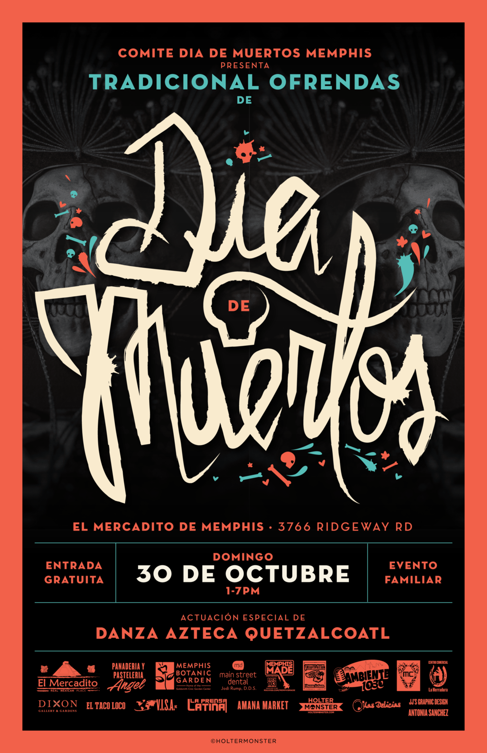 Dia De Muertos - Poster (1000x1546), Png Download