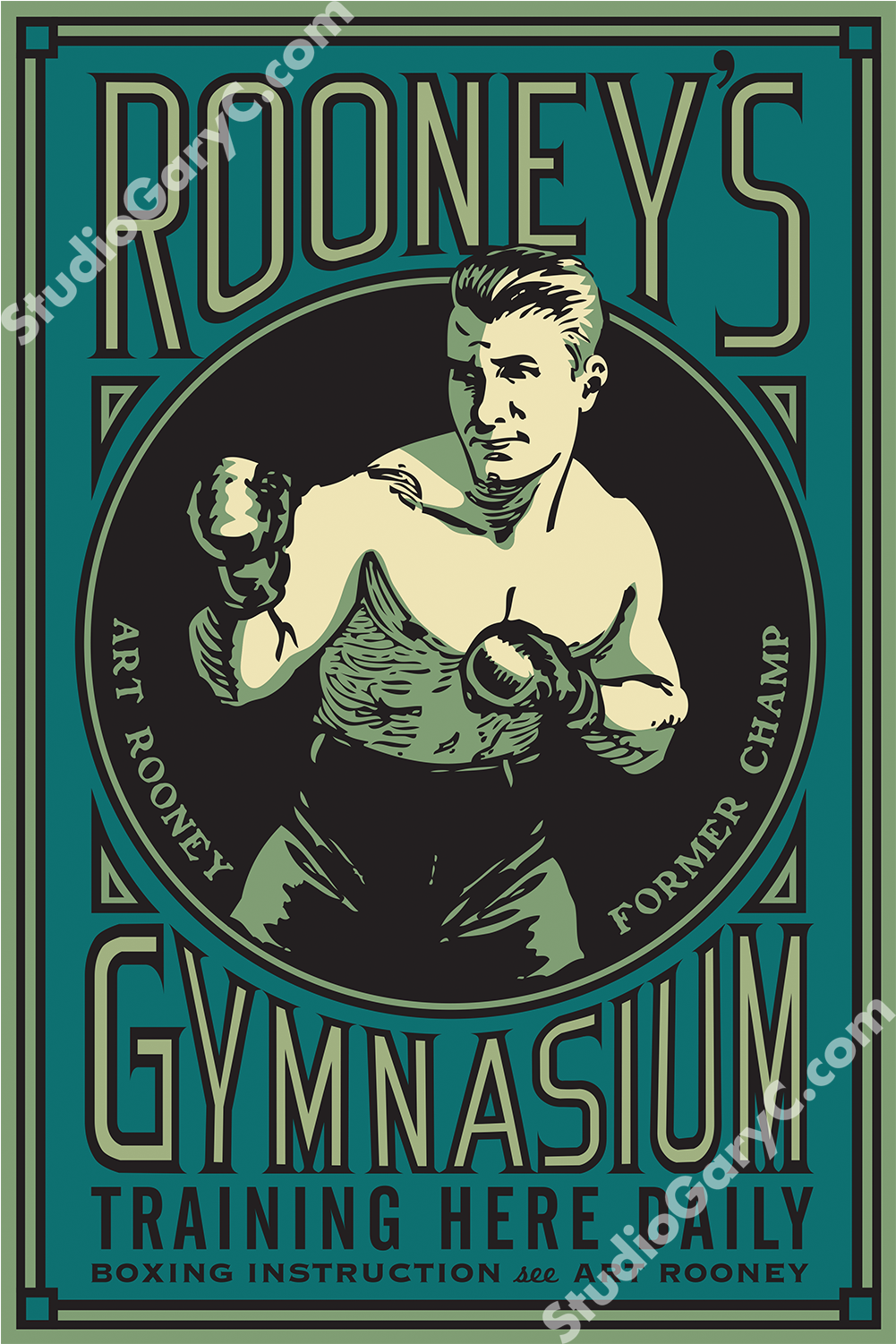 Rooney's Boxing Gymnasium Poster - Design (1500x1500), Png Download