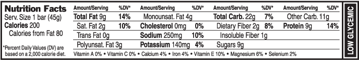 Peanut Butter Pretzel Nutritional Facts - Nutrition Label (753x160), Png Download