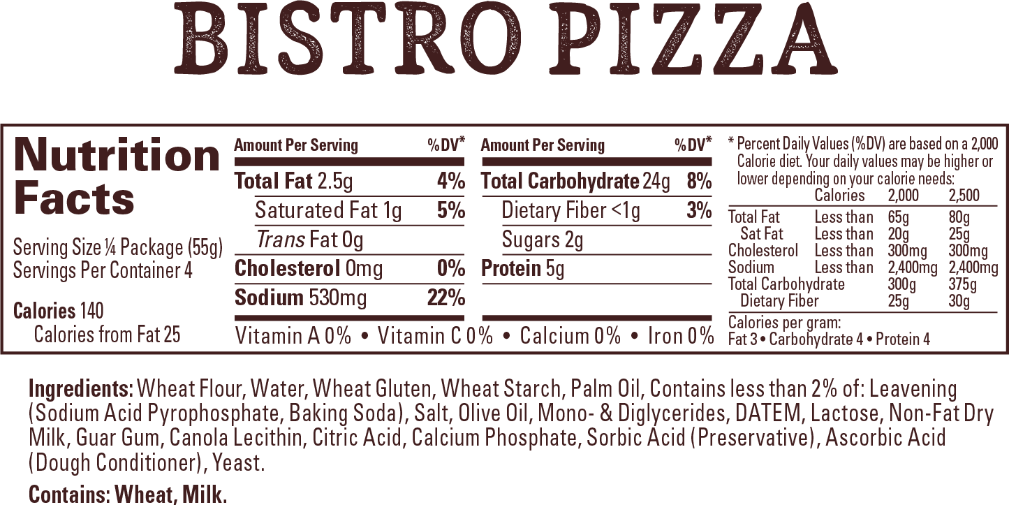 Wewalka Bistro Pizza Dough - Rumford Baking Powder, 8.1 Ounce, 2 Count (1445x723), Png Download