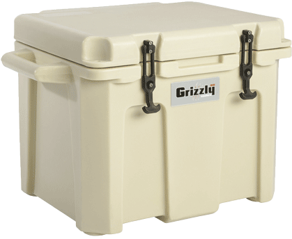 Grizzly Coolers Cooler - Grizzly Coolers 60 White Hunting Fishing Camping 28.5 (418x350), Png Download
