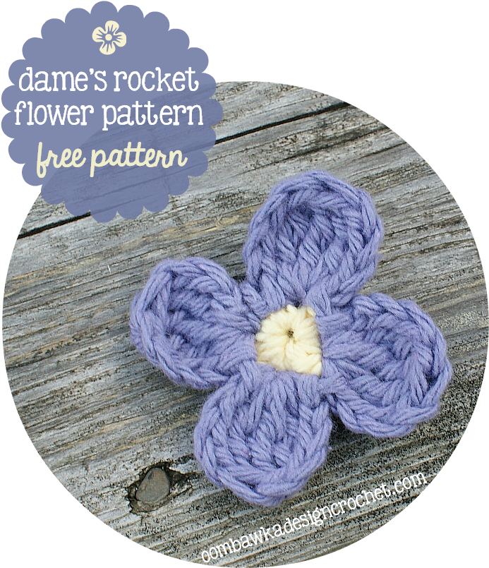 Free Crochet Pattern Dames Rocket - Crochet (705x813), Png Download