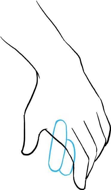 How To Draw Holding Hands - Drawing (680x678), Png Download