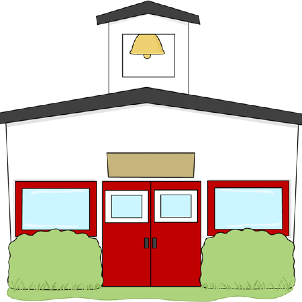 School Building Clip Art Transparent Free - School Building Clip Art Png (1024x1024), Png Download