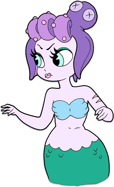 Fish - Cuphead Cala Maria (472x746), Png Download