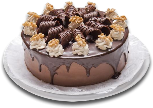 Torta Trufada De Nozes - Alt Attribute (600x400), Png Download