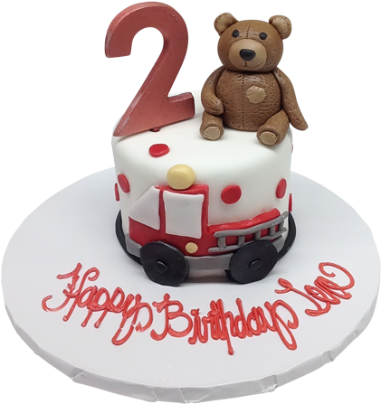 Cute Teddy Bear Cake - Cake (500x500), Png Download