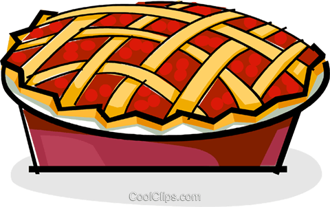 Cherry Pie Royalty Free Vector Clip Art Illustration - Torta Vetor Png (480x301), Png Download