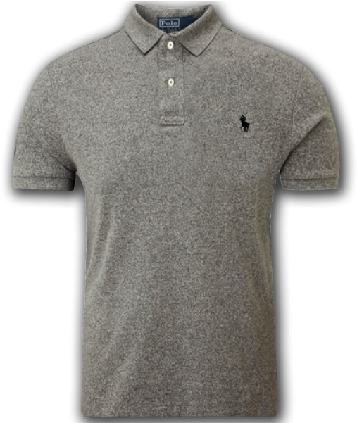 ~ralph Lauren Small Pony Short Sleeve Polo Shirt In - Ralph Lauren Grey Polo (600x600), Png Download