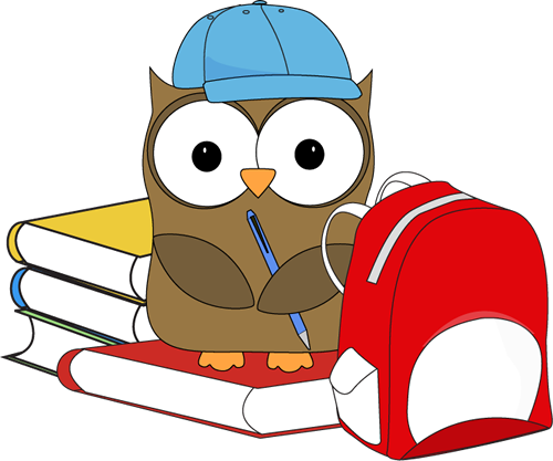 Cute School Clipart School Owl Clip Art School Owl - School Owl Clip Art (500x417), Png Download