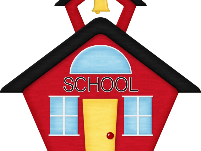 Schoolhouse Cliparts Free Download - School House Png Clipart (640x480), Png Download