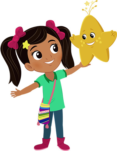 Nina Holding Star - Niñas Png (432x493), Png Download