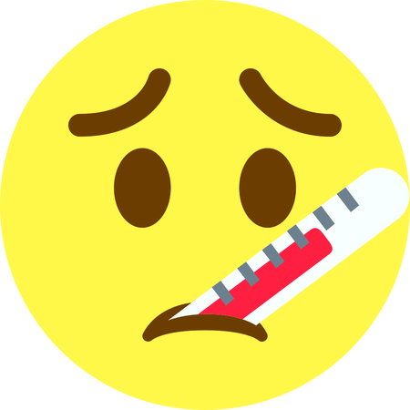 Cara De Enfermo Emoji (450x450), Png Download