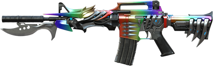 M4a1-s Prism Beast Randomly Skinned - Crossfire Weapons (1000x414), Png Download
