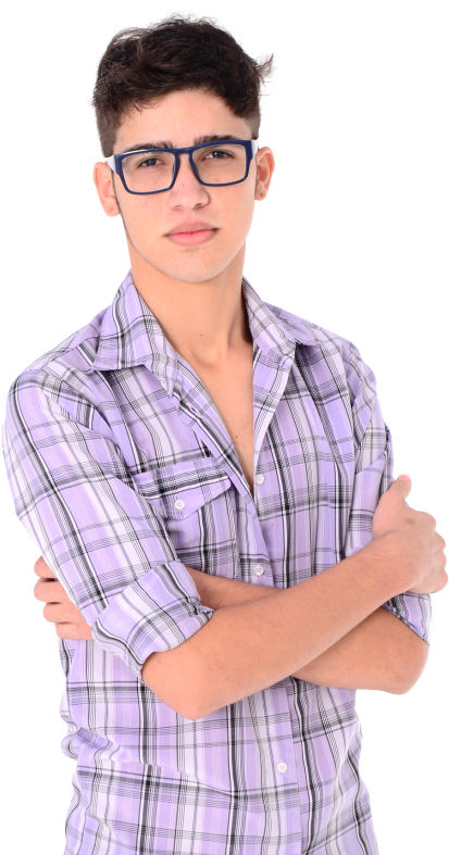 Young Man Wearing A Casual Shirt Png Image - Young Man Png (500x808), Png Download
