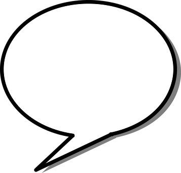 Speech, Bubble, Arrow, Ellipse, Shape - Christmas Light Clipart Black And White (357x340), Png Download