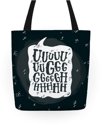 Ugh Speech Bubble Tote - Ugh Speech Bubble Tote Bag: Funny Tote Bag From Lookhuman. (484x484), Png Download