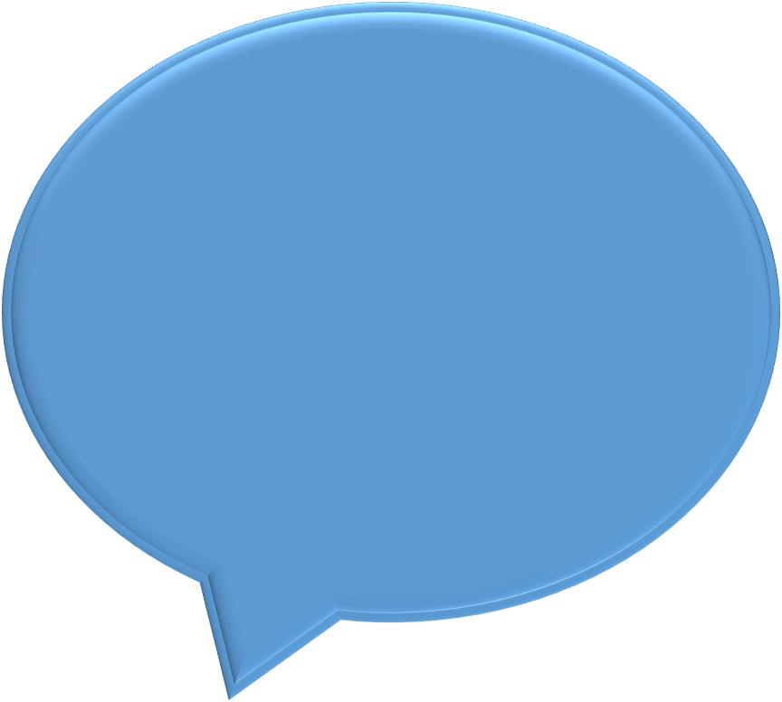 Speech Bubble - Globo Gigante Azul (864x776), Png Download