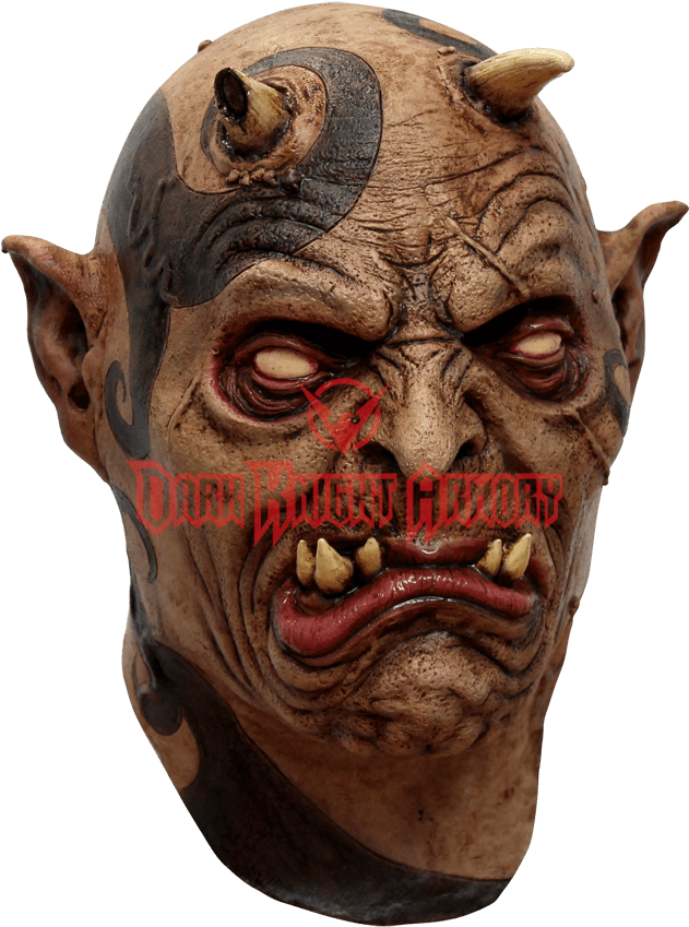 Inked Devil Mask - Adults Tattooed Demon Latex Mask (850x850), Png Download