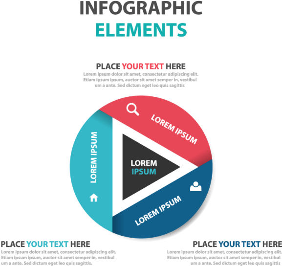 Download Abstract Colorful Triangle Business Infographics Elements Triangle Design Presentation Full Size Png Image Pngkit