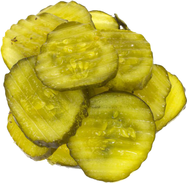 Clipart Royalty Free Pickled Cucumber Fried Hamburger - Pickle Sliced (868x800), Png Download