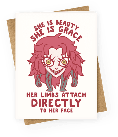 She Is Beauty She Is Grace Psycho Jenny Greeting Card - Psycho Jenny Meme (484x484), Png Download