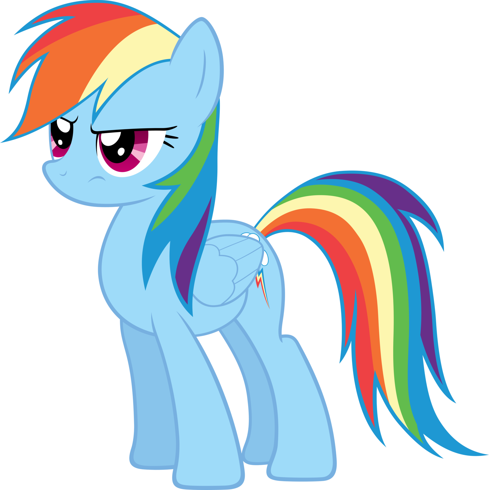 What A Retard - Mlp Rainbow Dash Drawing (1600x1603), Png Download