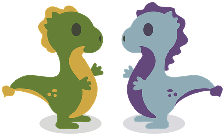 Dragon, Transparent, Children's Motives - Dragon Transparent (496x340), Png Download