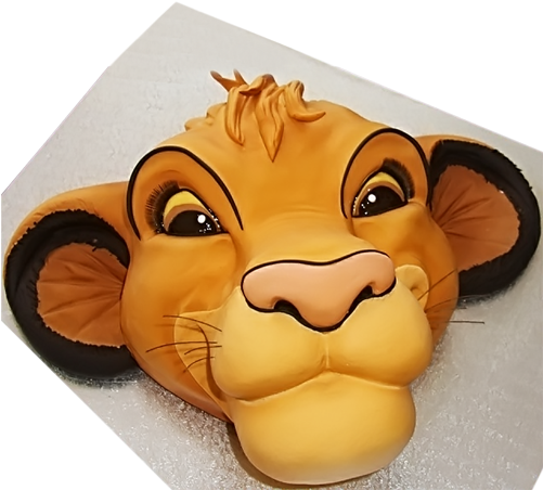 Kids Birthday Cake Nyc - Simba Birthday Cake (500x500), Png Download