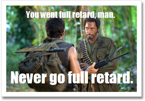 He Uses A Mouse That Has A Ball In It And The Ball's - Tropic Thunder Robert Downey Jr Quote (630x444), Png Download