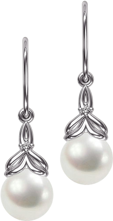 Pearl Earring Png - Stonex Jewellers (488x487), Png Download