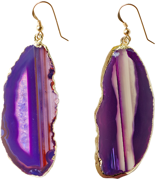 Agate Earrings - Agate (800x800), Png Download