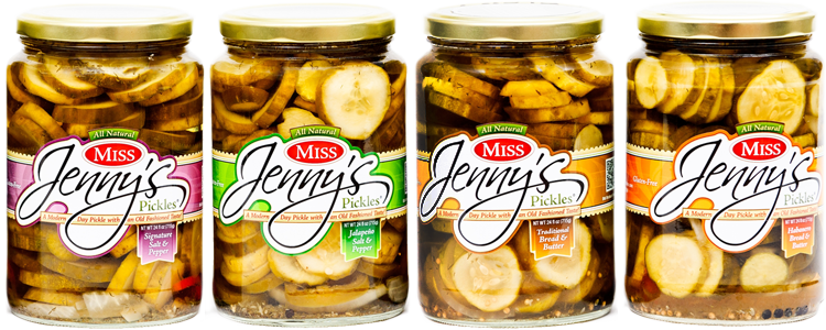 Miss Jenny Signature Salt & Pepper Pickles - 24 (750x300), Png Download