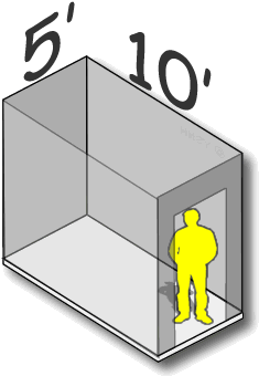 5' X 10' Self Storage - Illustration (600x520), Png Download