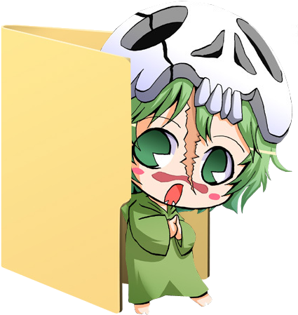 Svg Library Library Neliel Folder Icon By Hinatka On - Chibi Anime Folder Icon (469x483), Png Download
