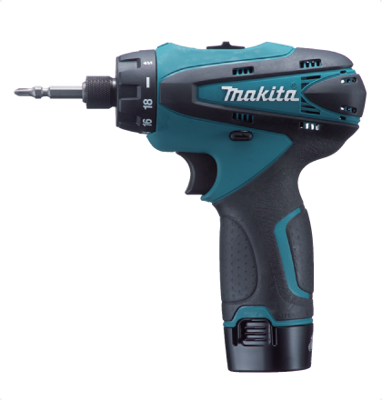 Makita Df030dwe Cordless Drill Drivers - Makita 10v Impact Driver (420x440), Png Download