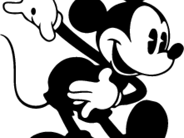 Mickey Mouse Silhouette - Mickey Mouse 90 (640x480), Png Download