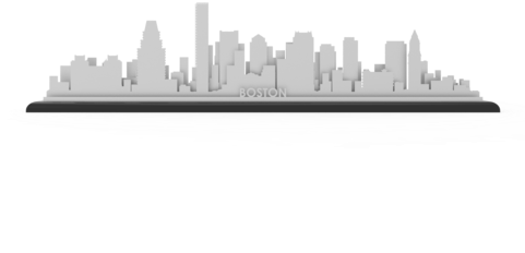 Boston Stainless Steel Skyline - Skyline (480x360), Png Download