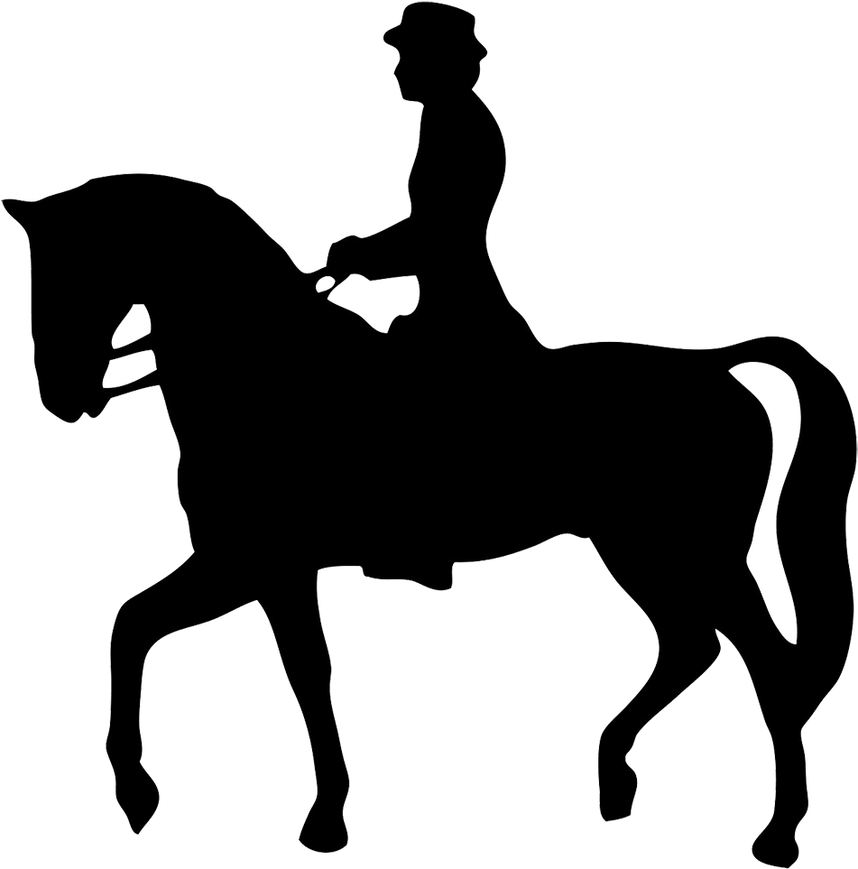 Picture Download Horse Silhouette Clipart - Horse Riding Silhouette Png (1004x983), Png Download