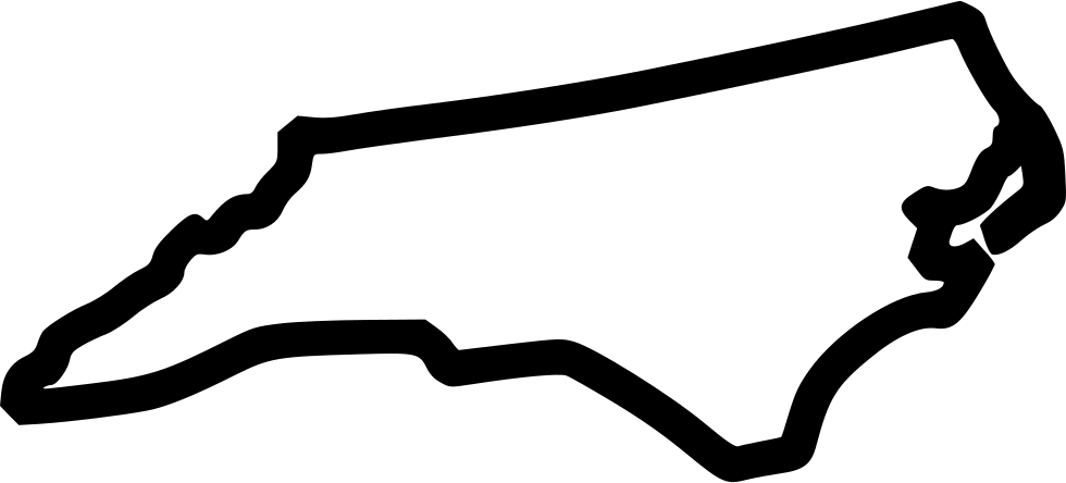 North Carolina Comments - North Carolina Outline Png (980x444), Png Download