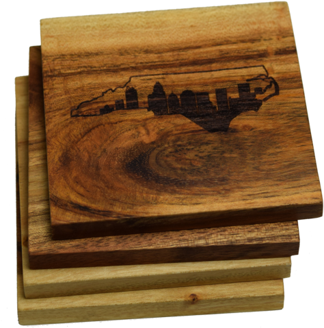 Charlotte North Carolina Skyline Within State Outline - Prestige Decanters Charlotte North Carolina Skyline (480x480), Png Download