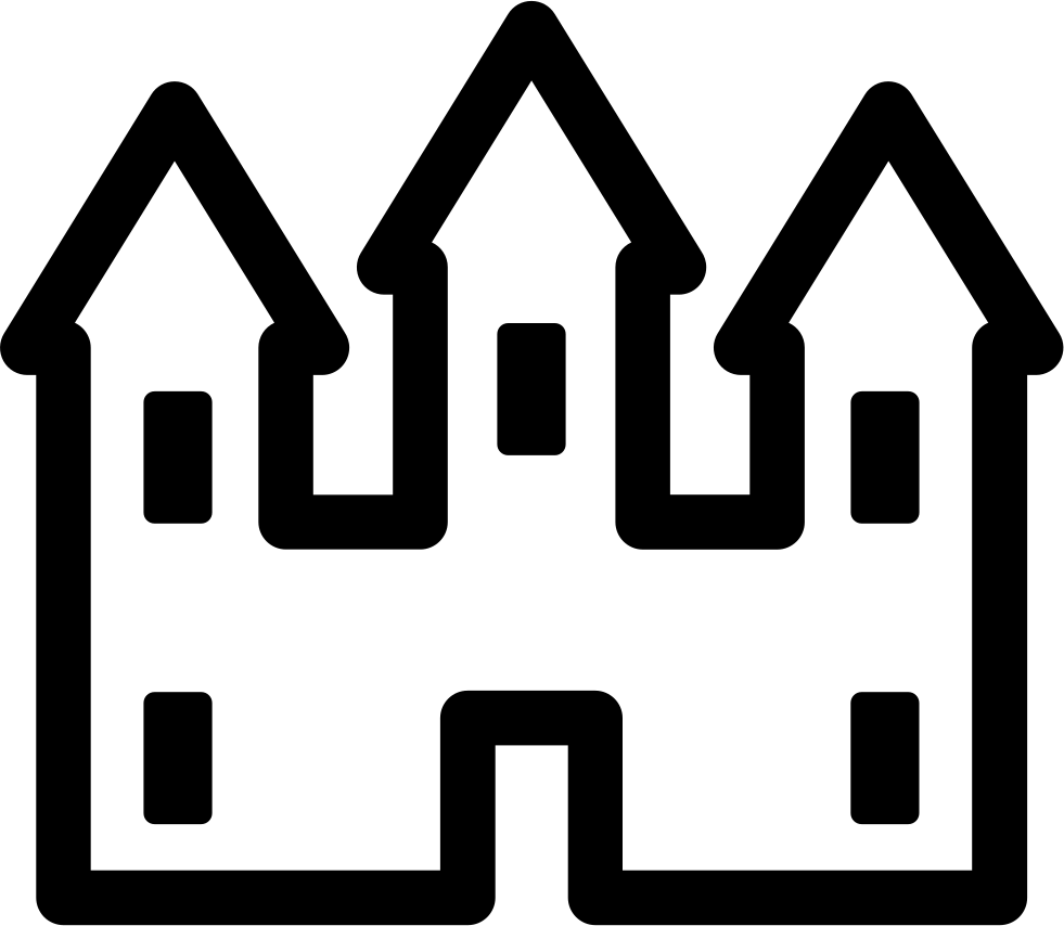 Castle Silhouette - - Silueta De Un Castillo (981x854), Png Download