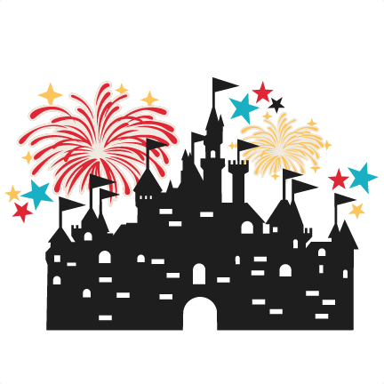 Castle With Fireworks Svg Scrapbook Cut File Cute Clipart - Clip Art (432x432), Png Download