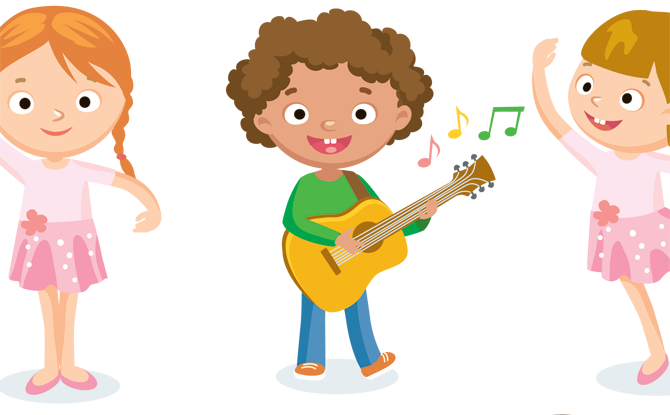 Music Dance Kids (670x415), Png Download
